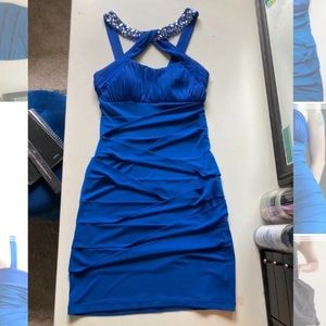 Blue homecoming dress